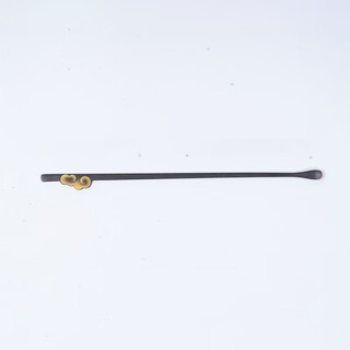 Guge yuanzuo retro household tea accessories tea clip copper tea making tools tea pick non-slip tea spoon tea needle tea ceremony tool tea pick moiré-black