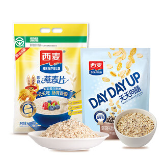 West wheat mixed cereal oatmeal 2430g ready-to-eat nutritious breakfast cereal without additional added sucrose