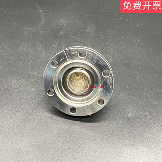 Ultra-high vacuum cf knife edge flange air-insertion glass sintered air-sealed circular connector cf25-8 pin