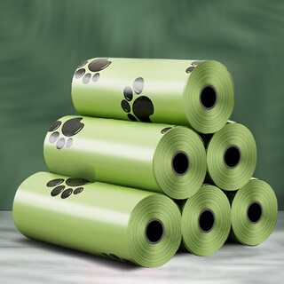 Zigman dog poop bags, garbage bags, cleaning bags, garbage bags, 90 pieces, 15 pieces/roll, 6 rolls in total