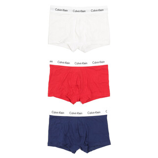 Calvin klein/calvin klein ck men's 3-piece boxer briefs u2664g white+white/red/dark blue i03 s