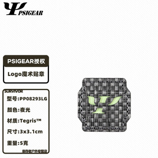 Psigear luminous logo velcro bag morale badge armband laser hollow outdoor luminous velcro poster
