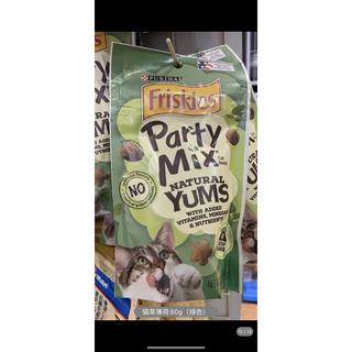 Purina (purina) hong kong purchase american purina friskies joy purina cat snacks pet biscuits teeth cleaner cat grass mint 60g (green) 1 pack