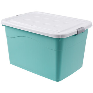 Chenzhi shangpin storage box extra large household products plastic box wholesale storage box clothes storage box dormitory thickened organizing box mint green 120# (length 56.5* width 41.5* height 33cm)