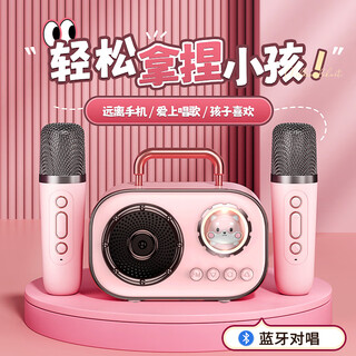 梦多福儿童话筒音响一体玩具女孩生日礼物蓝牙音箱女童女儿小女孩6-10岁