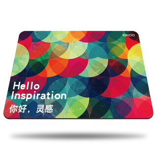 宜适酷（EXCO）你好灵感细面鼠标垫小号可爱办公游戏电脑笔记本女生动漫卡通加厚中号凑单A4大号设计师3551