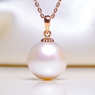 Shixi 13-14mm gold edison pearl pendant white necklace single pendant for mom rose gold 13-14mm golden holder