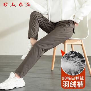 Rlas white duck down down pants for women's outer wear winter new cotton pants minus 40 northeast cold-proof thickened warm straight pants card color 26 s