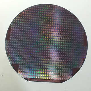 Crystal cpu wafer wafer photolithography integrated circuit chip semiconductor silicon wafer teaching science test six inches 08 free acrylic bracket