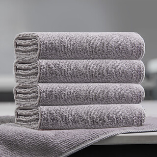 Mili's home milk tea shop rags absorb water barista bar commercial towel kitchen restaurant table wiping linen light gray 10 pieces 30*30cm