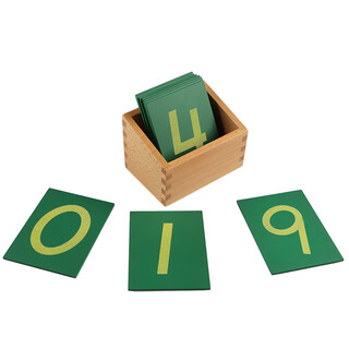 Cansmarter huile montessori teaching aids mathematics 0-9 sand number board montessori sand number board children's early education toy 0-9 sand number short board (international model)