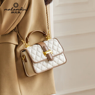 Nalandu (nalandu) cowhide bag women's bag new women's handbag light luxury crossbody brand new year gift for girlfriend