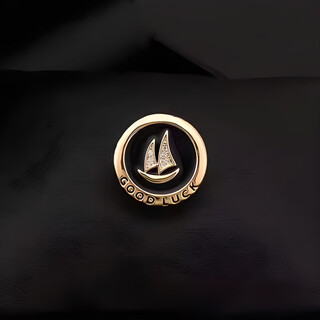 Mrs win (mrs win) smooth sailing men's brooch suit corsage business lapel pin navy style badge personalized badge accessories sailboat (pin style) a29-101