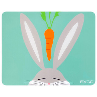 Exco carrot rabbit thin noodles cartoon cute mouse pad computer notebook desk pad small peripheral anti-slip girls mouse pad office washable co-order 0300