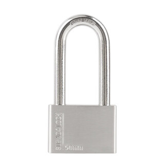 Reset304 stainless steel padlock waterproof and rust-proof door lock anti-theft lock outdoor lock door anti-pry warehouse lock 4 keys stainless steel padlock 30mm long beam single open