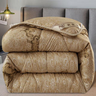 Factory direct sales thickened warm camel hair quilt quilt core single double spring and autumn dormitory students noble camel hair quilt 150*200cm2.5jin jin equals 0.5kg