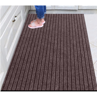 Carpet floor mats for kitchen entrance, home entry carpet, non-slip, anti-oil, water-absorbent floor mats, easy to clean, can be cut into large areas, brown 40cm*60cm, special offer