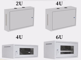 2u4u6u network weak current flat cabinet small vertical thickened wall-mounted monitoring chassis switch storage cabinet 9u flat thickened mesh door width 530 depth 400 height 4