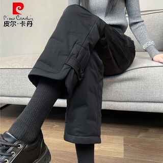 Pierre cardin down pants for mothers and girls to wear in winter 2026 new northeast minus 40 degree cold protection thickened cotton pants for the elderly black regular for mothers s 80-95jin jin is equal to 0.5 kg