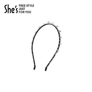 She s qianzi ice and snow secret craft crystal fine hairband light luxury headband high-end fashion hairpin headband birthday gift silver h0