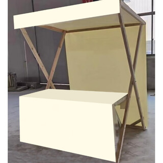 游复吟花车促销架折叠集市摊位架户外棚摆摊展示架子实木市集花车促销架 平顶折叠150*60*200含布(多色选