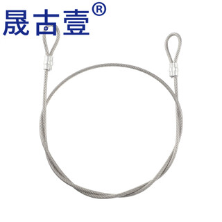 Shengguyi plastic-coated 304 stainless steel wire rope electric car lock anti-theft pressed aluminum set curtain rope clothesline pull rope transparent diameter 2mm total length 2 meters after pressing at both ends