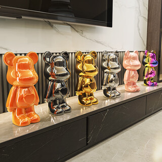 Jizhao internet celebrity violent bear high-end suit decoration living room entrance tv cabinet wine cabinet display cabinet light luxury home decoration 28cm care bear six-piece set no specifications