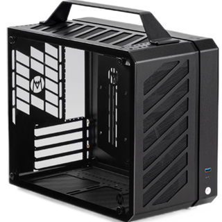 90% new sugar cube mechanical master c28 pulse compatible with matx/itx motherboard 240 water cooling/sfx power supply, air cooling/atx power supply, elegant black