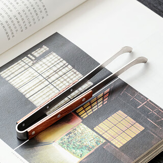 Tangfeng titanium rosewood tea clip single clip household tea cup clip tea set accessories non-slip tea cup tweezers tea ceremony six gentlemen accessories titanium rosewood five-piece tea clip