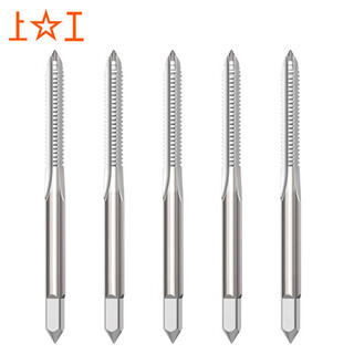 Shanggong 10 pieces machine tap m5 machine wire tapping set of thread tapping hss high speed steel