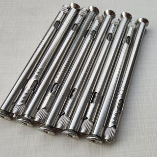 Jphznb stainless steel internal expansion screw cross countersunk head exploding screw top exploding screw breaking bridge aluminum doors and windows top exploding screw m6*100 (full length 90mm) 10 pieces