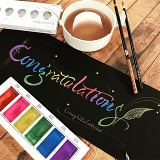 Wu zhu (kuretake) yancai danmei solid watercolor pigment professional art fantasy color watercolor pigment beginner ink painting ancient style ink color meticulous painting bright color 6 colors mc20gc/6v