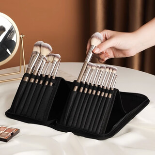 Japanese and american new makeup brush bag can be vertical and portable for women 2026 new eyebrow pencil brush tool pencil bag makeup brush storage bag waterproof can be vertical makeup brush bag