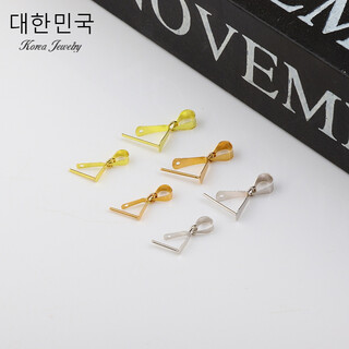 Xingtang (wl) 18k gold buckle smooth melon seed buckle jade buckle pendant buckle au750 jade buckle thin thick women's necklace 18k rose gold large size