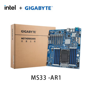 技嘉GIGABYTE 工作站主板MS03 MS73 DDR5 LGA4677 INTEL 四代五代至强XEON C741单路双路服务器  MS33-AR1