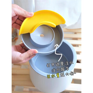 Wind pet dog non-wet mouth water bowl buoyant floating pet water fountain drinking water artifact neck guard anti-yellow chin large antibacterial water bowl 1000ml recommended 10jin jin is equal to 0.5 kg or more