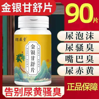 I have foamy urine, long-term protein, yellow urine, odor, leakage, frequent urination, urgent urination, smelly mouth, gold and silver ganshu tablets, a box of trial pack