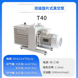 Axis bipolar direct-coupled rotary vane vacuum pump air conditioner refrigerator laboratory small industrial air pump t40 integrated/aerospace aluminum shell
