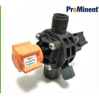 Metering pump anti-siphon safety valve back pressure valve multi-function valve