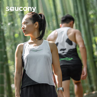 Saucony saucony panda color fashion comfortable breathable clothing men's sports vest white xl