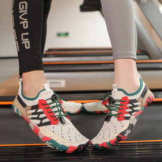 Pksaq diving and snorkeling shoes, beach shoes, anti-cut, non-slip swimming shoes, beach soft shoes, wading and river tracing shoes for men, quick-drying amphibious 1733 camel 39