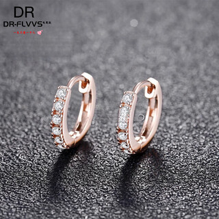 Dl 1998 fat donglai same style earrings 18k gold 18 moissanite earrings au750 rose gold temperament ear bone buckles 18k yellow l rose gold earrings 11mm single