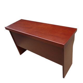 旭道会议桌条桌会议室企业员工培训桌双人三人长条桌油漆木皮条形课桌 1.2米贴木皮条桌背板40 颜色可选