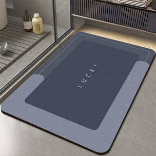 Budisi bathroom floor mat absorbs water into the kitchen bathroom toilet entrance door non-slip foot mat household mat 60*40cm