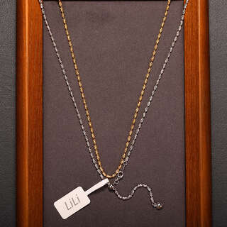 Miling italian imported diamond chain thick length adjustable plain 18k gold with jade pendant sterling silver necklace 55cm white gold s925