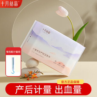 October crystal metered maternity sanitary napkin for pregnant women, postpartum sanitary napkin for puerperal period, lochia discharge metered sanitary napkin, new upgrade, metered pants type sanitary napkin, 6 pieces
