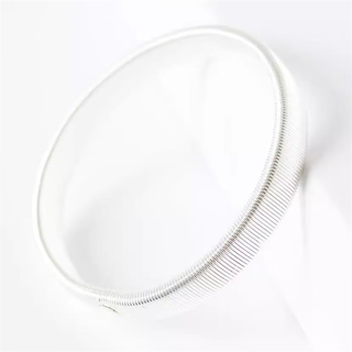 Wan shi fei shirt sleeve cuffs, sleeve fixation artifact, cuff tightening, shirt sleeve arm cuffs with elastic cuff rings for men and women 02 silver (pack of two)