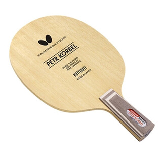 蝴蝶日本进口原装蝴蝶Korbel科贝尔 纯木底板 横拍FL乒乓球拍纯木五层 直拍CS柄（行货）