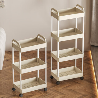 Yupin trolley storage rack kitchen bedroom floor-standing multi-layer snack baby products storage rack dormitory zw52 four-story
