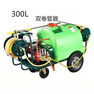 Gasoline powered hand push sprayer non-electric 2024 new high-pressure agricultural sprayer disinfection sprayer truck 300l 1 piece with 100m pipe